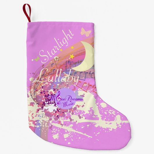 Starlight Lullaby Small Roze kerststop Kleine Kerstsok (Voorkant)