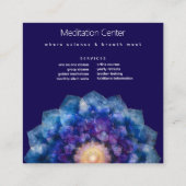 Starlight Mandala Vierkante Visitekaartje (Achterkant)