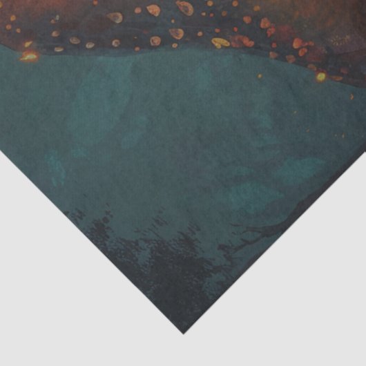 Starlight Mushroom House Decoupage Tissue Paper Tissuepapier (Detail)