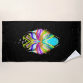 Starlight Oracle Owl Black Strandlaken (Voorkant)