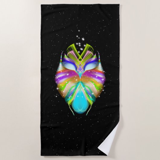 Starlight Oracle Owl Black Strandlaken (Voorkant)