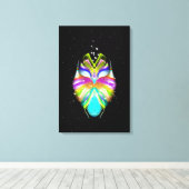 Starlight Oracle Owl Canvas Afdruk (Insitu (Houten vloer))