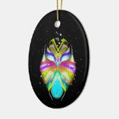 Starlight Oracle Owl Keramisch Ornament (Links)