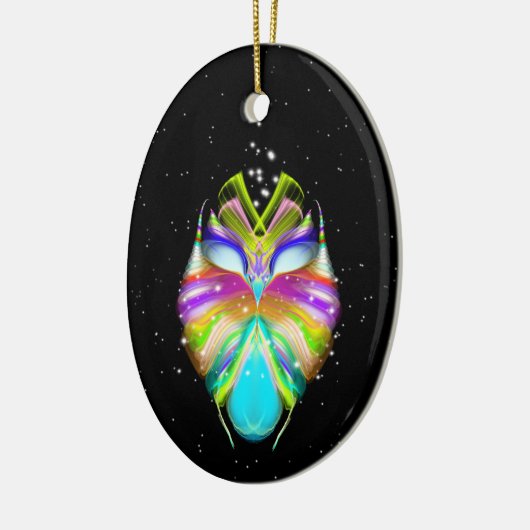 Starlight Oracle Owl Keramisch Ornament (Links)