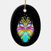 Starlight Oracle Owl Keramisch Ornament (Voorkant)