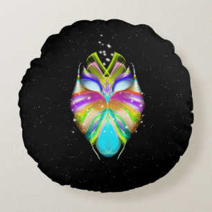 Starlight Oracle Owl Rond Kussen