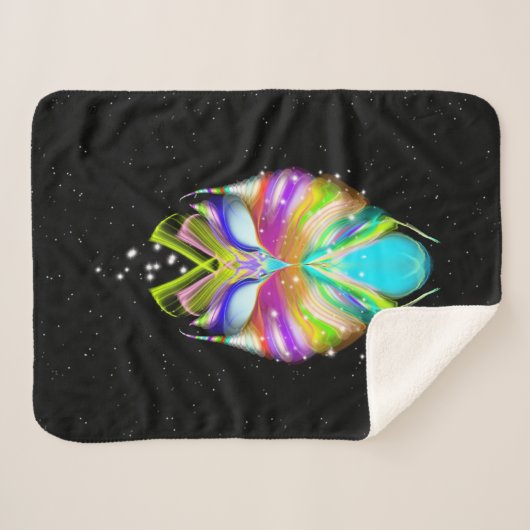 Starlight Oracle Owl Sherpa Deken (Voorkant (horizontaal))