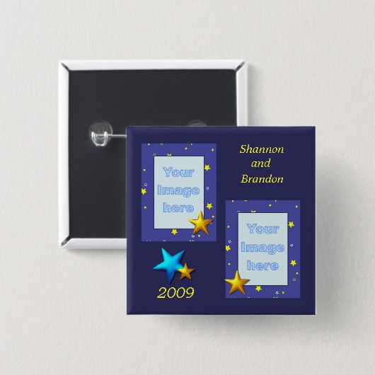 Starlight Photo Button (Voorkant /achterkant)