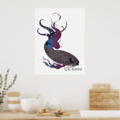 Starlight Pisces afdrukken Poster (Keuken)