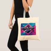 Starlight Rebellion Retro Pop Cultuur canvas tas (Voorkant (product))