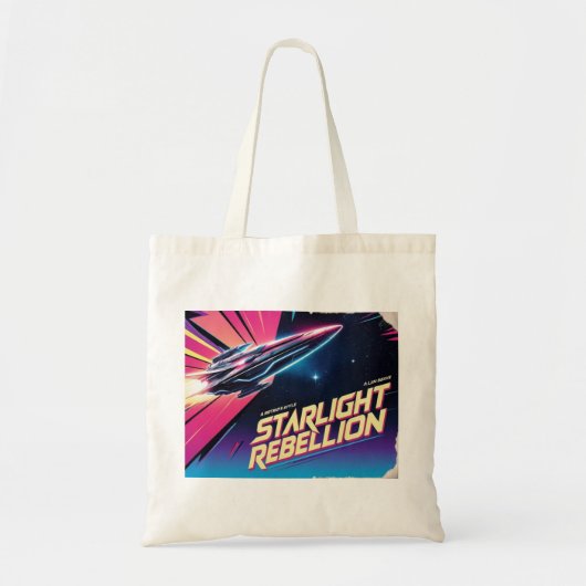 Starlight Rebellion Retro Pop Cultuur canvas tas (Voorkant)