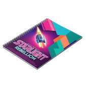 Starlight Rebellion Retro Pop Cultuur Notitieboek  (Linkerzijde)