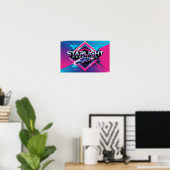 Starlight Rebellion Retro Pop Cultuur Poster (Thuiskantoor)