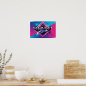 Starlight Rebellion Retro Pop Cultuur Poster (Keuken)