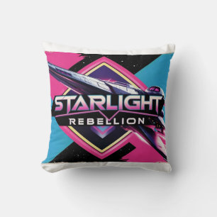 Starlight Rebellion Retro Pop Cultuur Poster 80s- Kussen