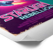 Starlight Rebellion Retro Pop Cultuur Poster jaren (Hoek)