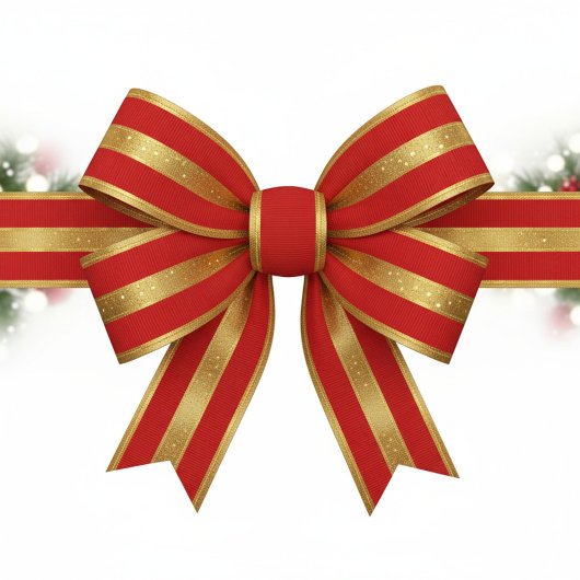 Starlight Red & Gold Grosgrain Lint