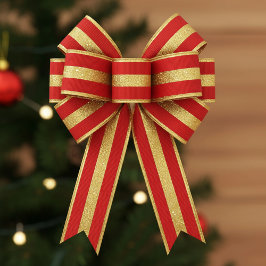 Starlight Red & Gold Grosgrain Lint