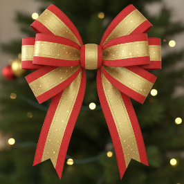 Starlight Red & Gold Grosgrain Lint