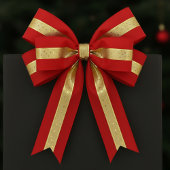 Starlight Red & Gold Satijnen Lint