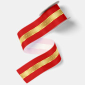 Starlight Rood & Goud Satijnen Lint (Achterkant)