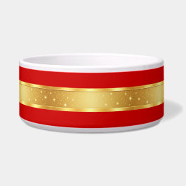 Starlight Rood & Goud Voerbakje