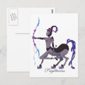 Starlight Sagittarius (Mannelijke) Briefkaarten (Voorkant / Achterkant)