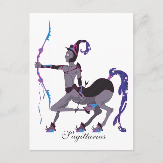 Starlight Sagittarius (Mannelijke) Briefkaarten (Voorkant)