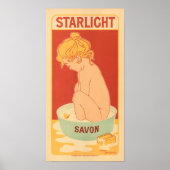 STARLIGHT SAVON Shower Bath Soap Henri Meunier Poster (Voorkant)