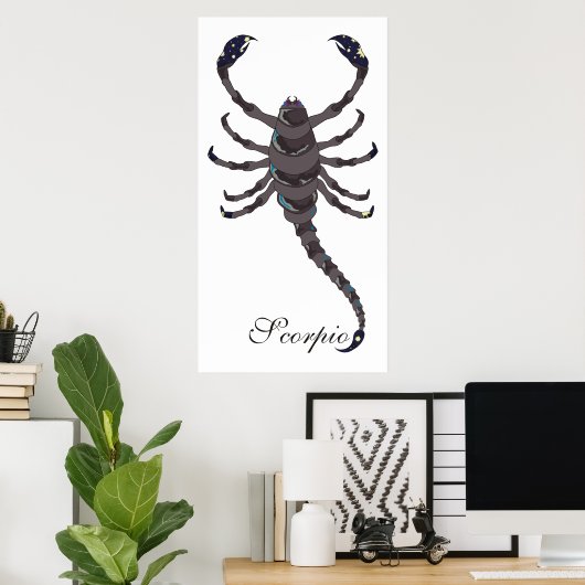Starlight Scorpio afdrukken Poster (Thuiskantoor)