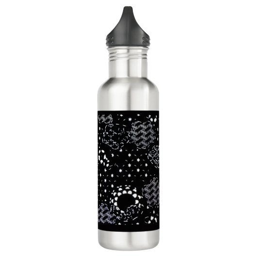 Starlight Silkscreen flask design Waterfles (Links)