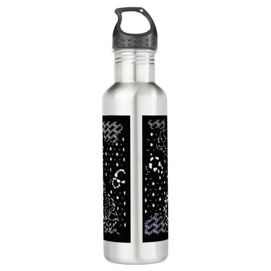 Starlight Silkscreen flask design Waterfles (Achterkant)