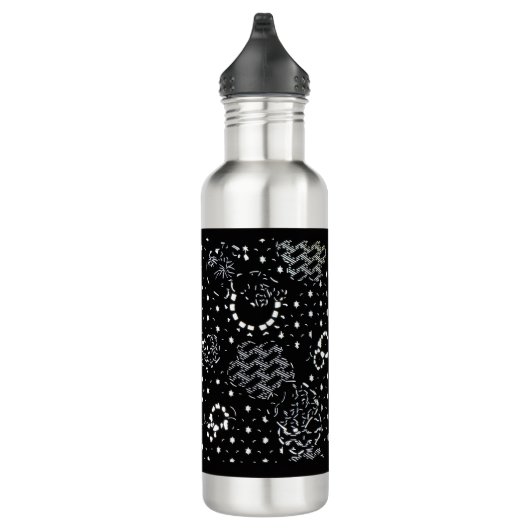 Starlight Silkscreen flask design Waterfles (Rechts)