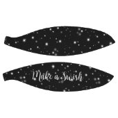 Starlight Sparkles Black and White Stars Wish Pun Basketbal (Panelen)