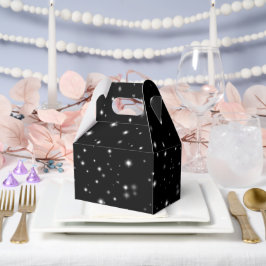 Starlight Sparkles Black en White Stars Bedankdoosjes