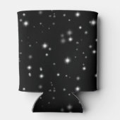 Starlight Sparkles Black en White Stars Blikjeskoeler (Achterkant)