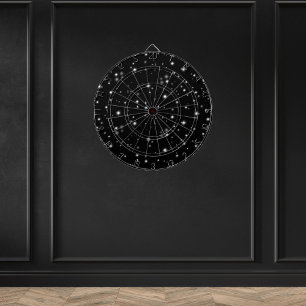 Starlight Sparkles Black en White Stars Dartbord