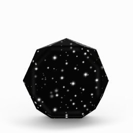 Starlight Sparkles Black en White Stars Fotoblokken