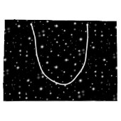 Starlight Sparkles Black en White Stars Groot Cadeauzakje (Achterkant)