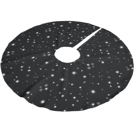 Starlight Sparkles Black en White Stars Kerstboom Rok (Gekanteld)