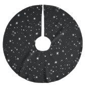 Starlight Sparkles Black en White Stars Kerstboom Rok (Voorkant)