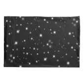 Starlight Sparkles Black en White Stars Kussensloop (Achterkant)