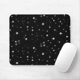 Starlight Sparkles Black en White Stars Muismat