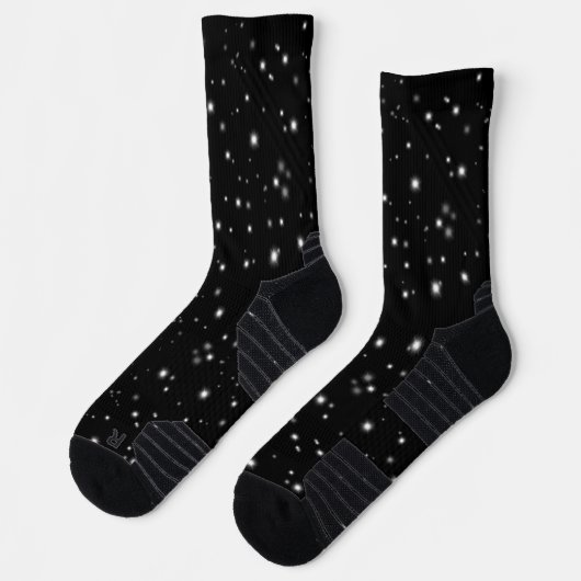 Starlight Sparkles Black en White Stars Sokken (Links)