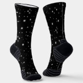 Starlight Sparkles Black en White Stars Sokken (Gebogen)