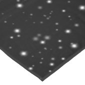 Starlight Sparkles Black en White Stars Tafelkleed (Gekanteld)