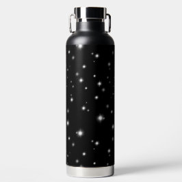 Starlight Sparkles Black en White Stars Waterfles