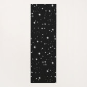 Starlight Sparkles Black en White Stars Yogamat (Achterkant)