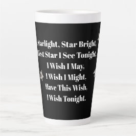 Starlight, Star Bright 17 oz Latte Cup Mok