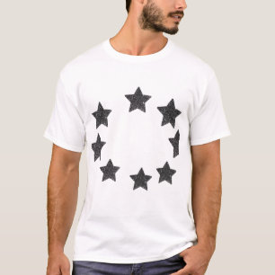 Starlight Style – Wit T-shirt met gedurfde zwarte 